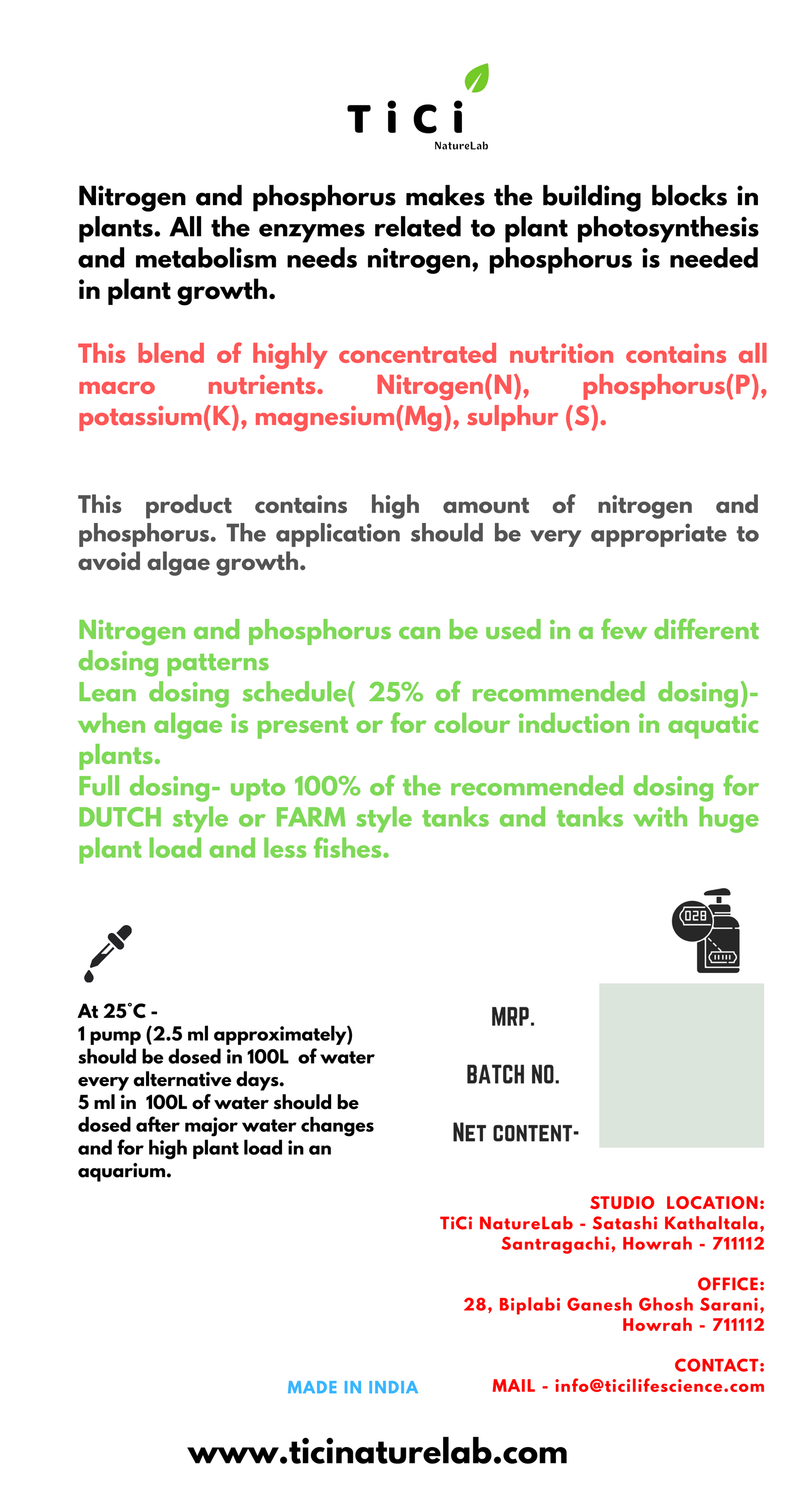 Nitrogen and Phosphorus